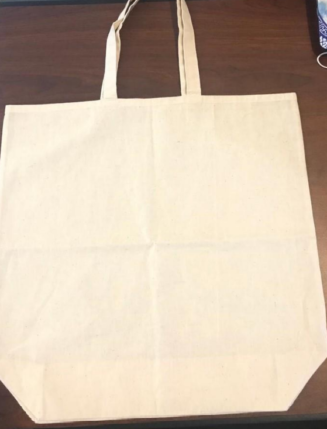 sustainably sourced fabric custom tote back